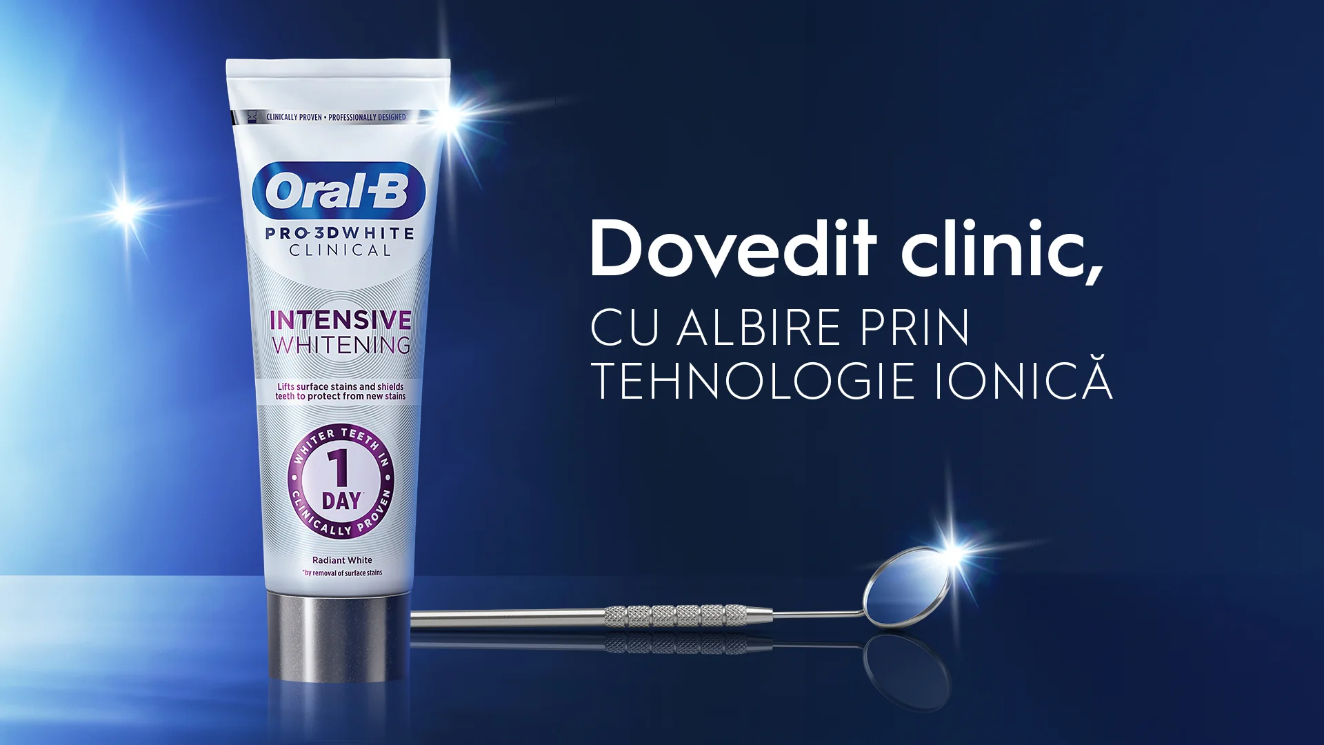 Pasta de dinti Clinical Intensive Whitening, 75ml, Oral-B