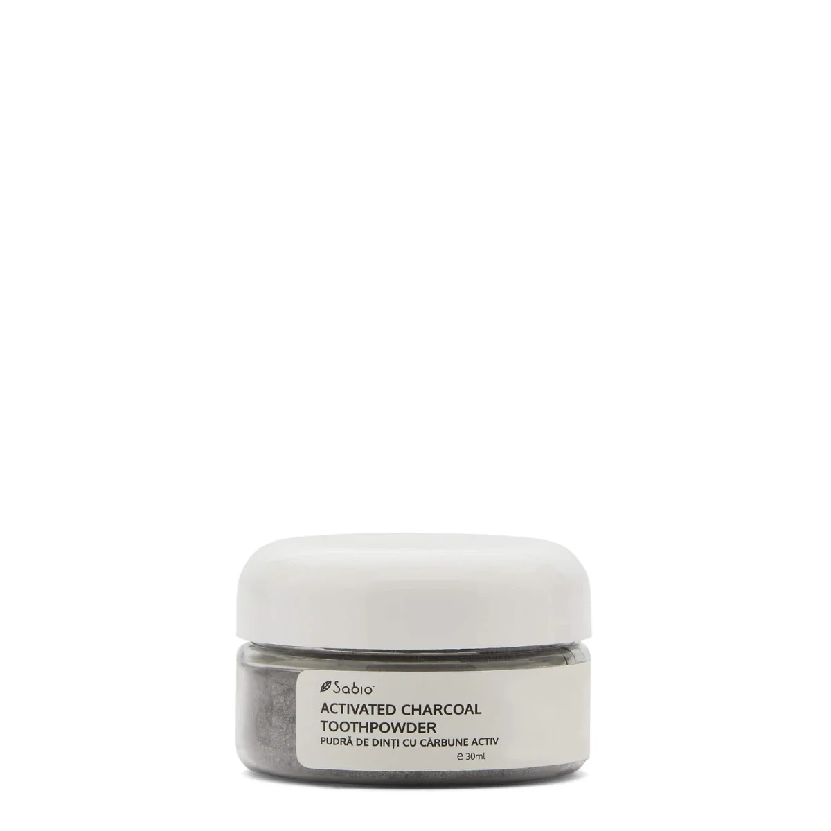 Pudra pentru albirea dintilor cu carbune activ, 30g, Sabio