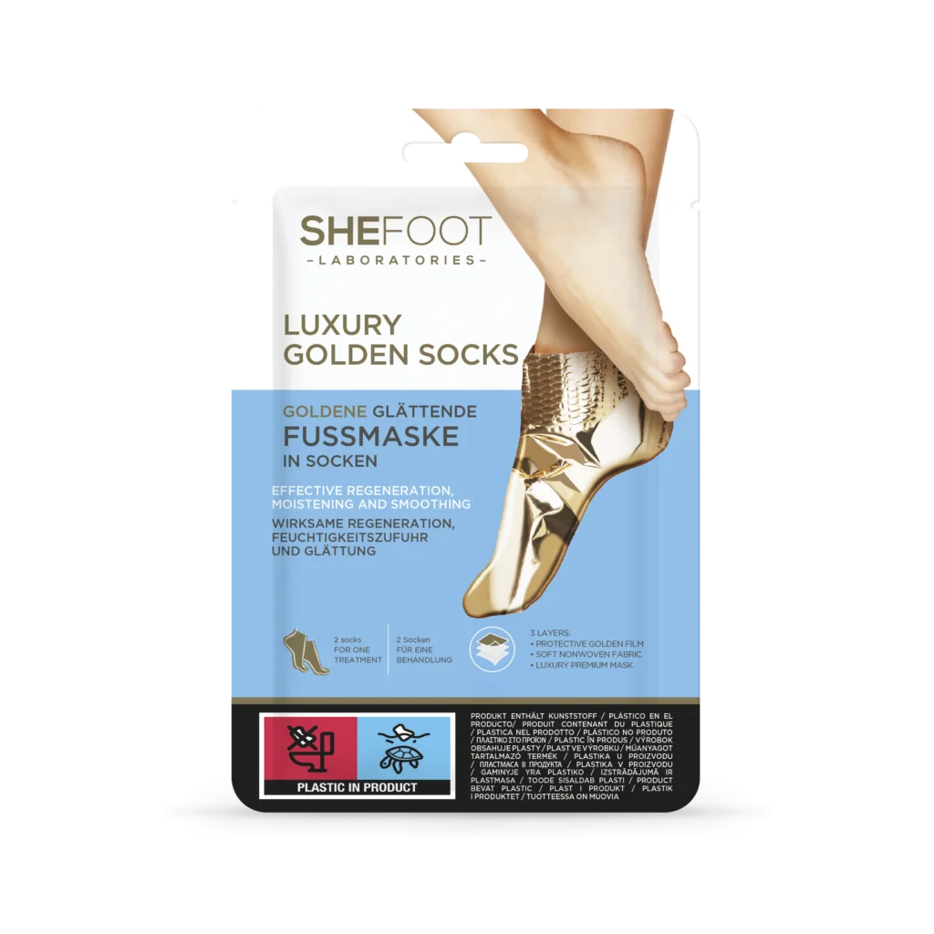 Masca pentru picioare cu aur SheFoot, 1 bucata, SheCosmetic