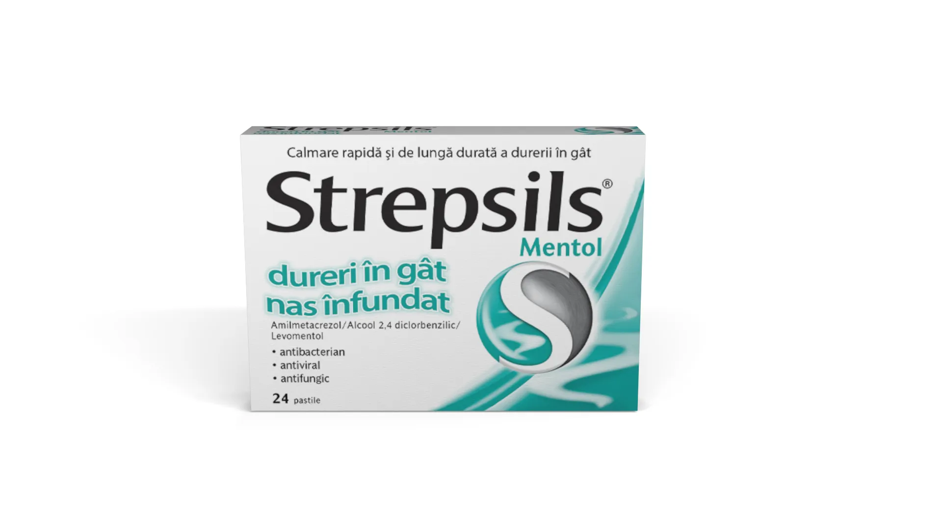 Strepsils mentol, 24 pastile, Reckitt Benckiser