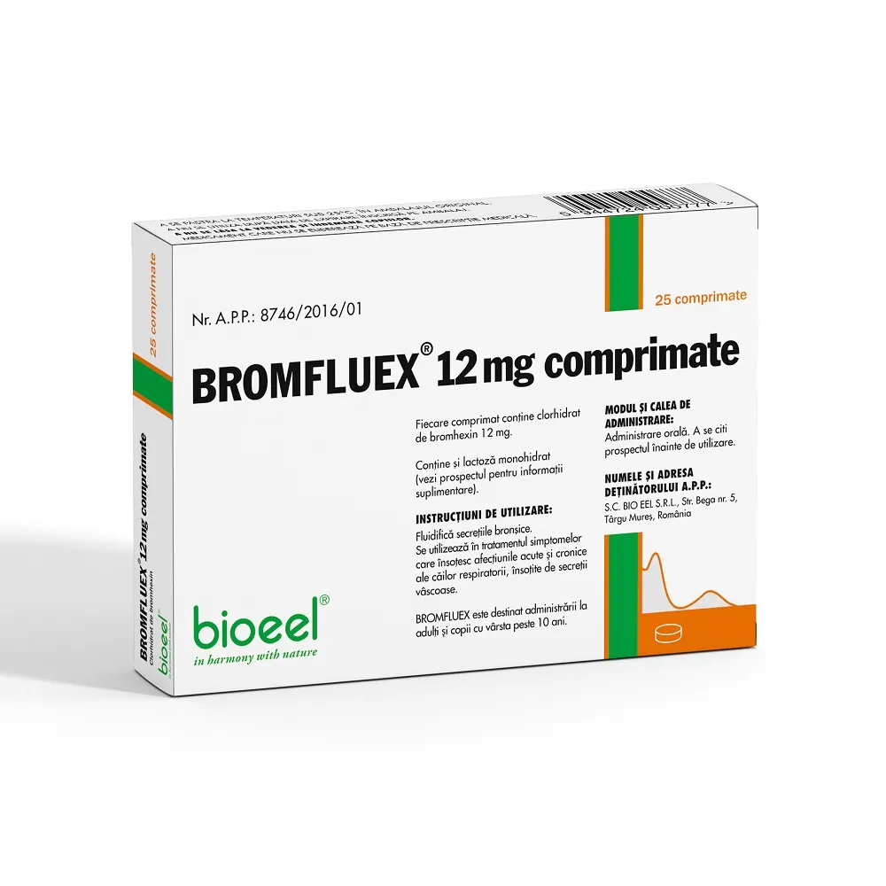 Bromfluex 12mg, 25 comprimate, Bioeel