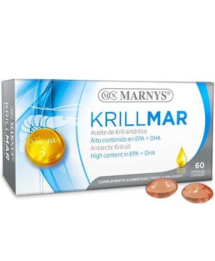Krillmar Ulei de krill si ulei de peste cu omega 3, 60 capsule, Marnys