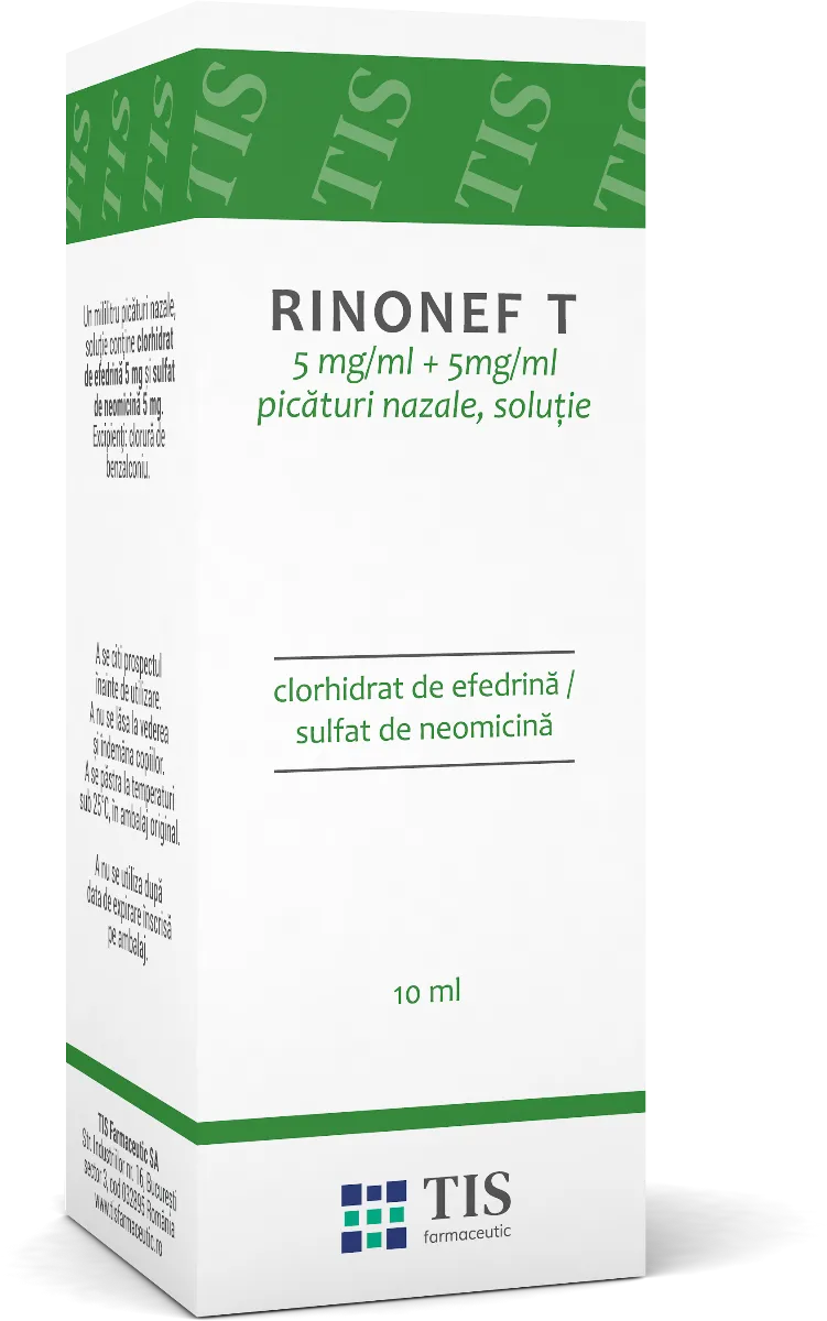 Rinonef-T picaturi nazale, 10ml, Tis Farmaceutic