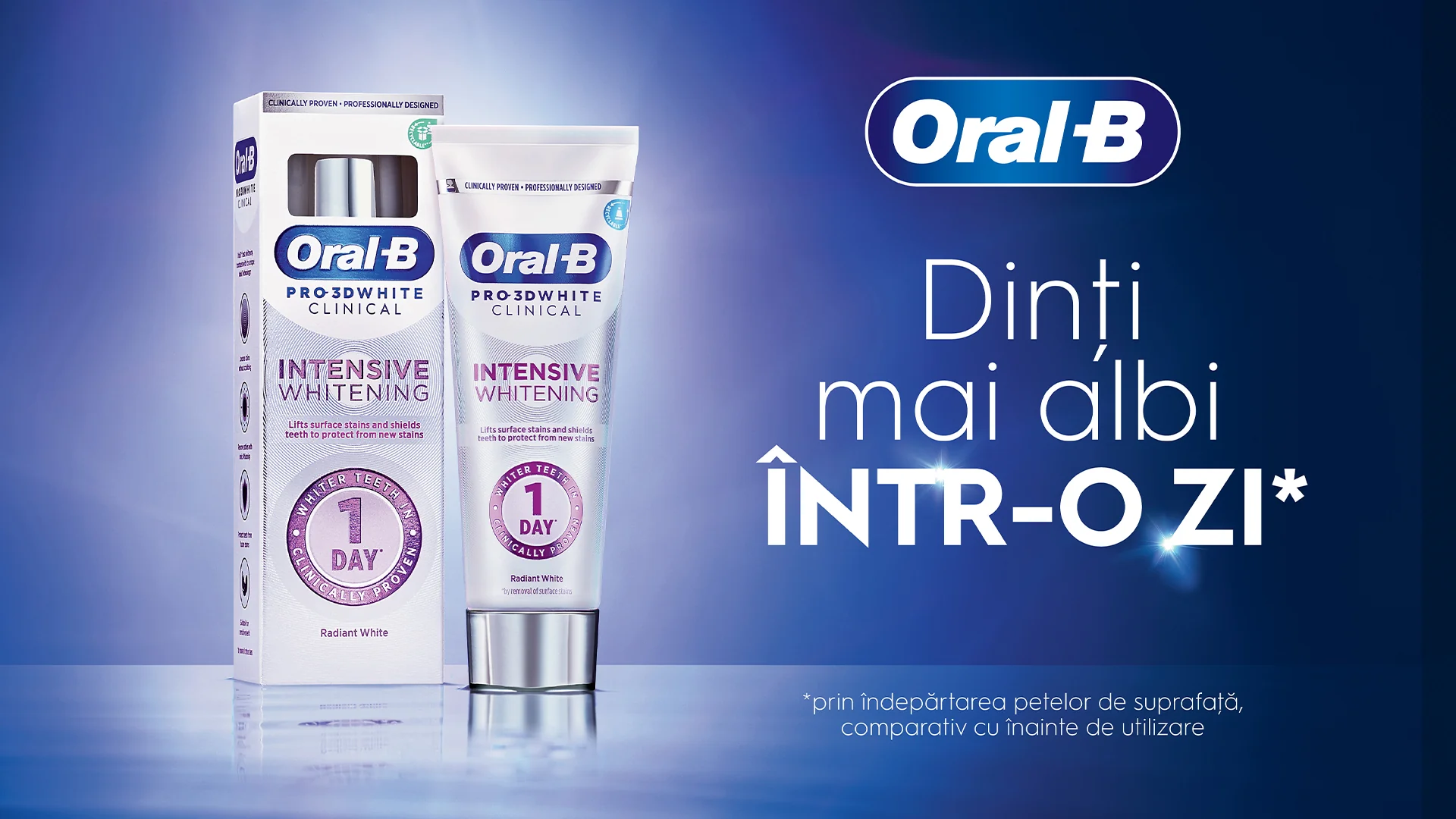 Pasta de dinti Clinical Intensive Whitening, 75ml, Oral-B