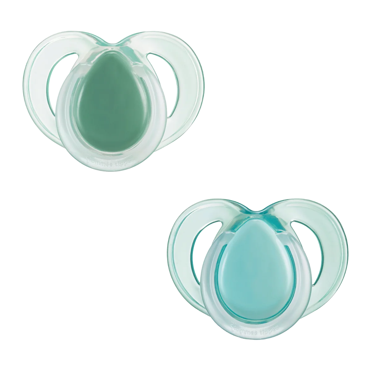 Suzeta ortodontica de noapte care lumineaza in intuneric pentru 18-36 luni Verde, 2 bucati, Tommee Tippee