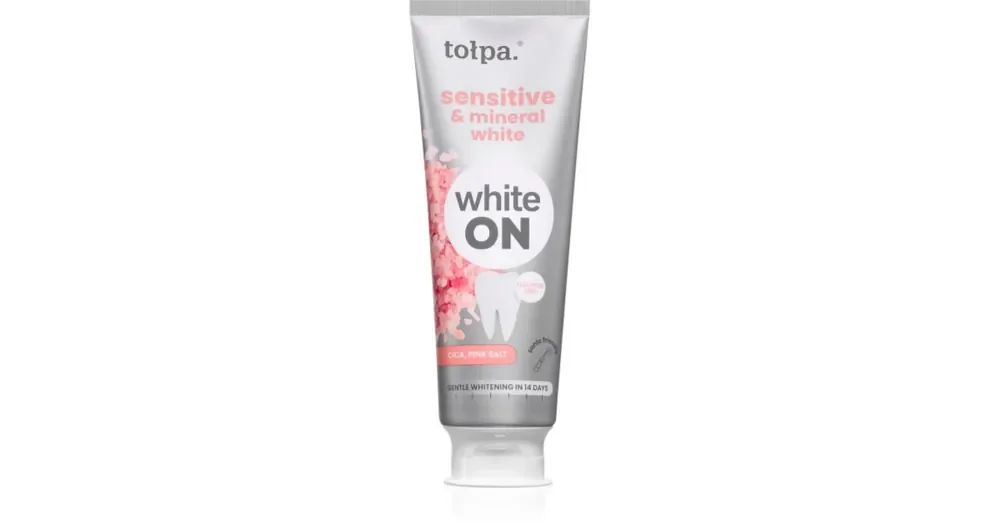 Pasta de dinti ON WHITE Sensitive & Mineral White, 75ml, Tolpa