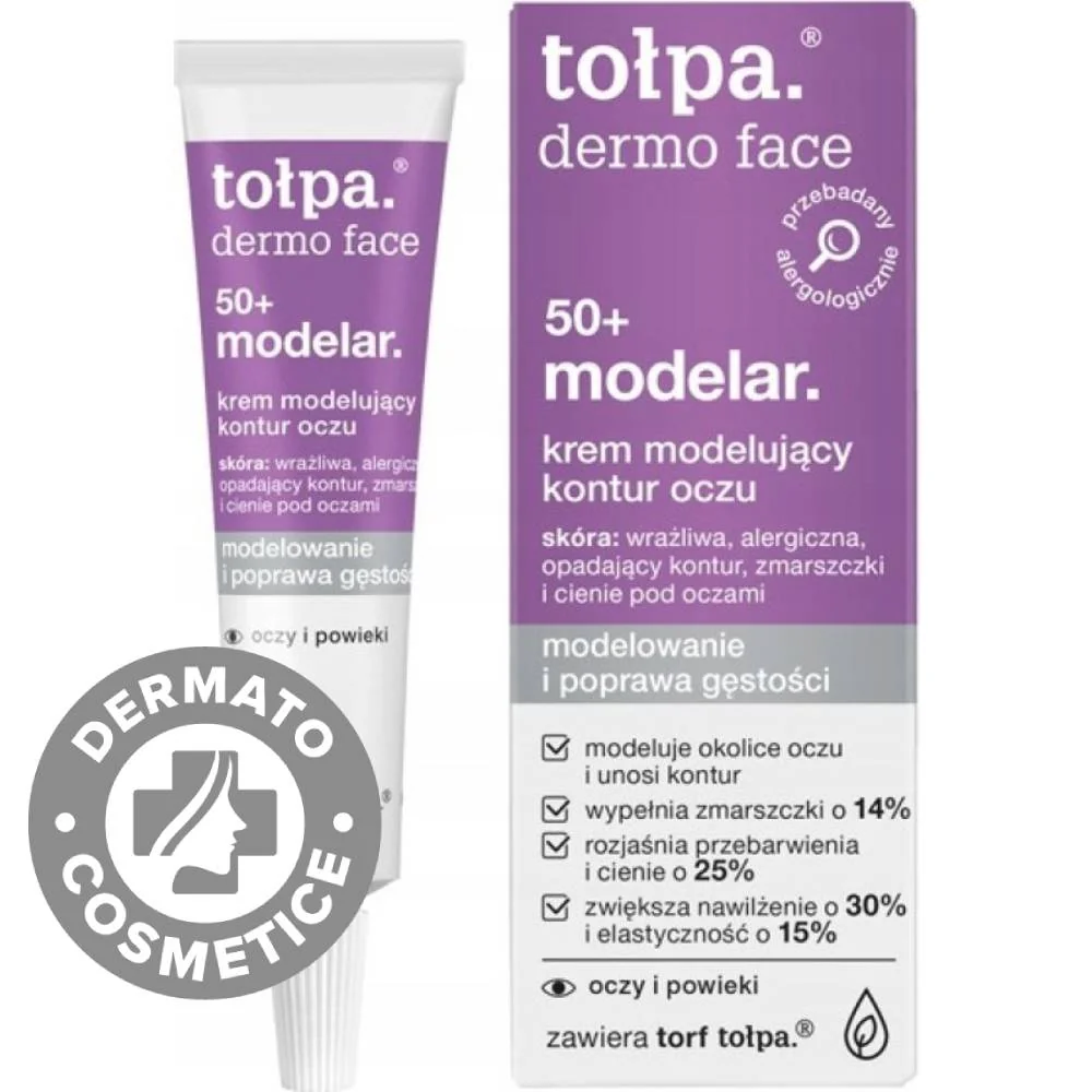 Crema pentru conturul ochilor anti-aging Dermo Face 50+ Modelar, 10ml, Tolpa