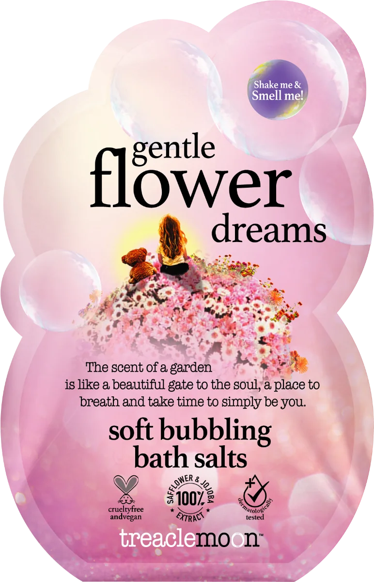 Saruri de baie Gentle Flower Dreams, 80g, Treaclemoon