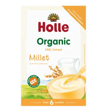Cereale cu lapte si mei fara gluten +6 luni, 250g, Holle Baby Food
