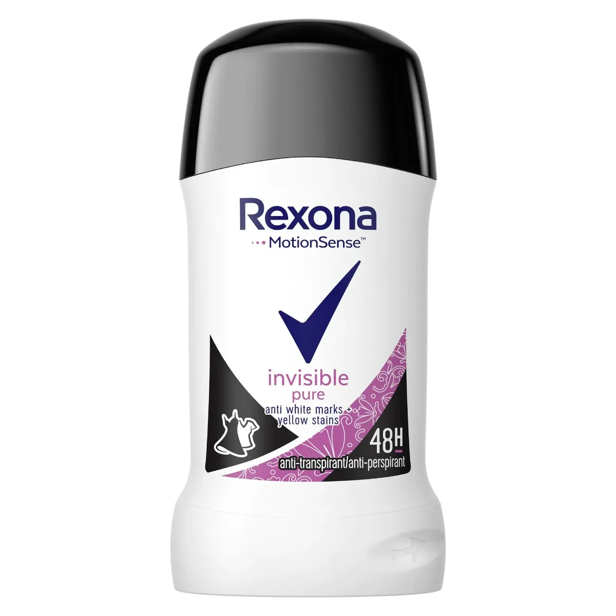 Deodorant stick Invisible Pure, 40ml, Rexona