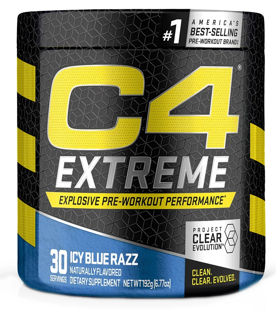 Extreme pre-workout cu aroma de icy blue razz, 192g, Cellucor