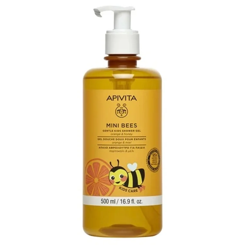 Apivita Gel de dus pentru copii cu miere si portocale, 500ml