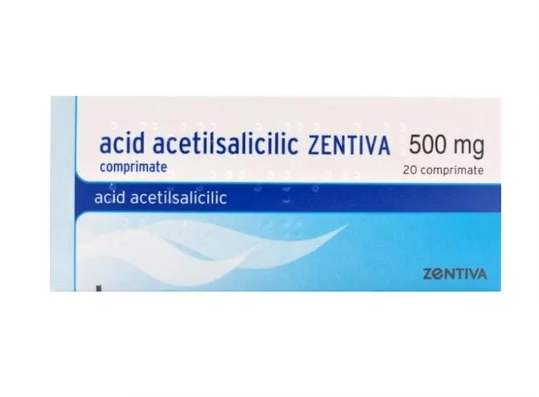 Acid Acetilsalicilic 500 mg, 20 comprimate, Zentiva
