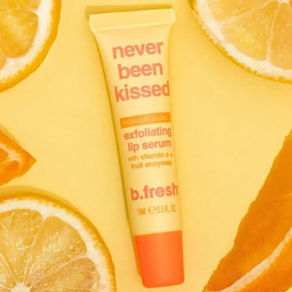 Ser exfoliant pentru buze cu extract de ananas Never Been Kissed, 15ml, B.fresh