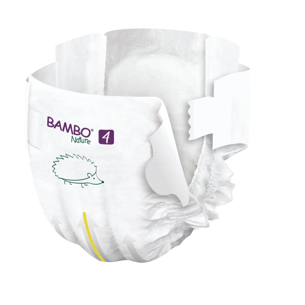 Scutece Ecolabel Tall Nr. 4 pentru 7-14 kg, 48 bucati, Bambo Nature