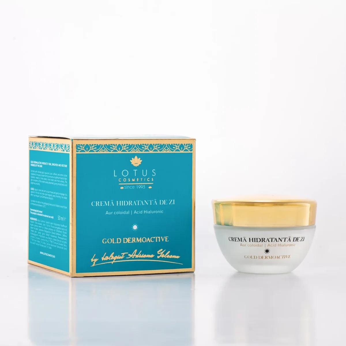 Crema hidratanta de noapte Gold Dermoactive, 50ml, Lotus Cosmetics 