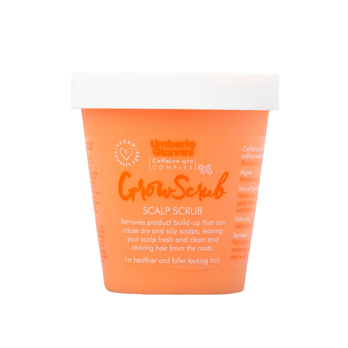 Scrub pentru exfolierea scalpului si stimularea cresterii parului Grow Scrub, 250g, Umberto Giannini