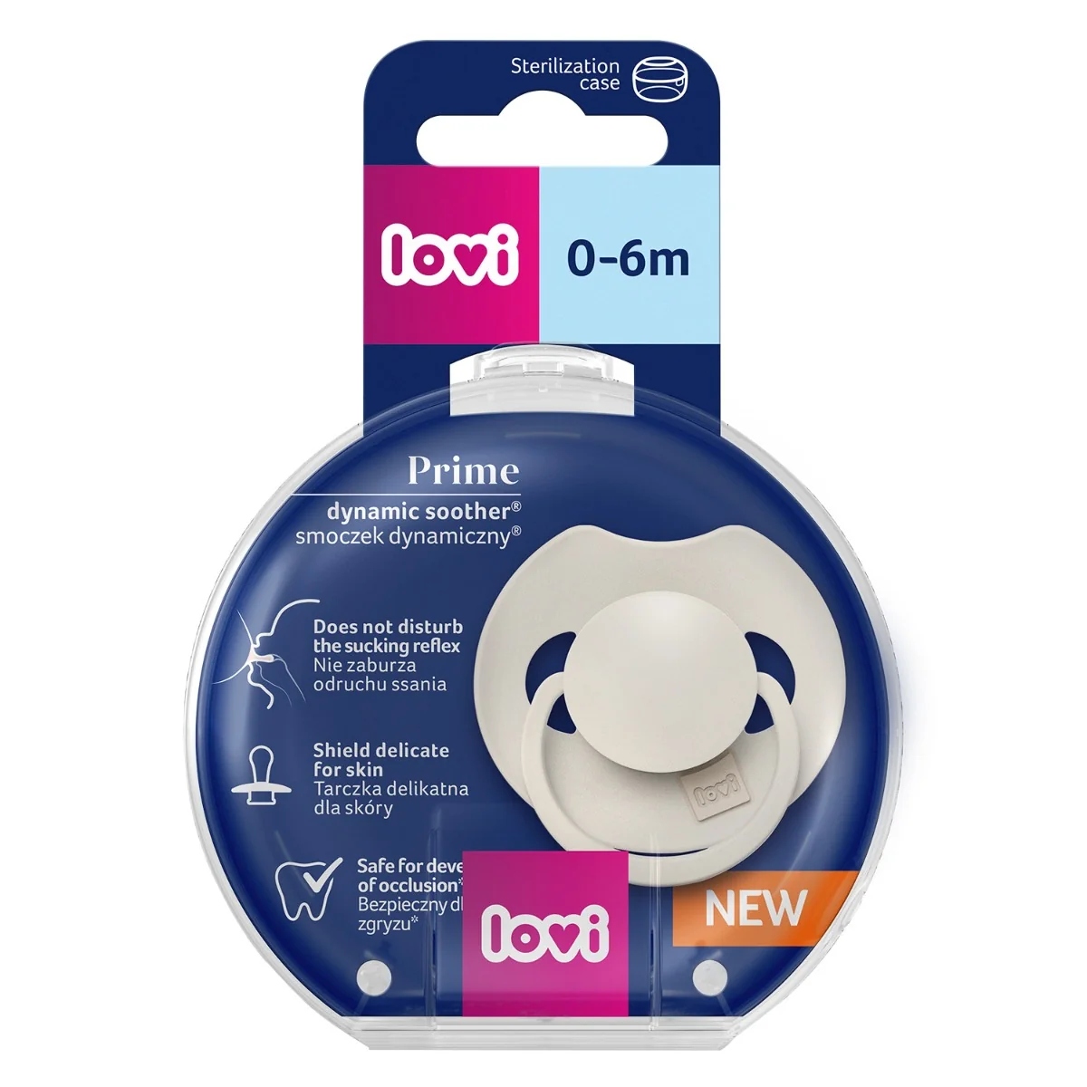 Suzeta din silicon pentru 0 - 6 luni Prime Coconut 34/400, 1 bucata, LOVI