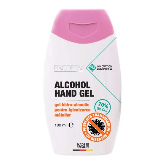 Gel hidro-alcoolic pentru igienizarea mainilor FixoDerm, 100ml, PharmaGenix®