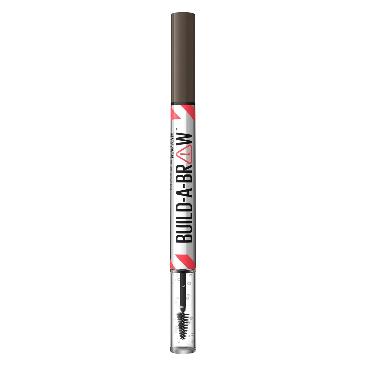 Marker de sprancene si gel de fixare 2 in 1 262 Black Brown Build a Brow, 1.4g, Maybelline