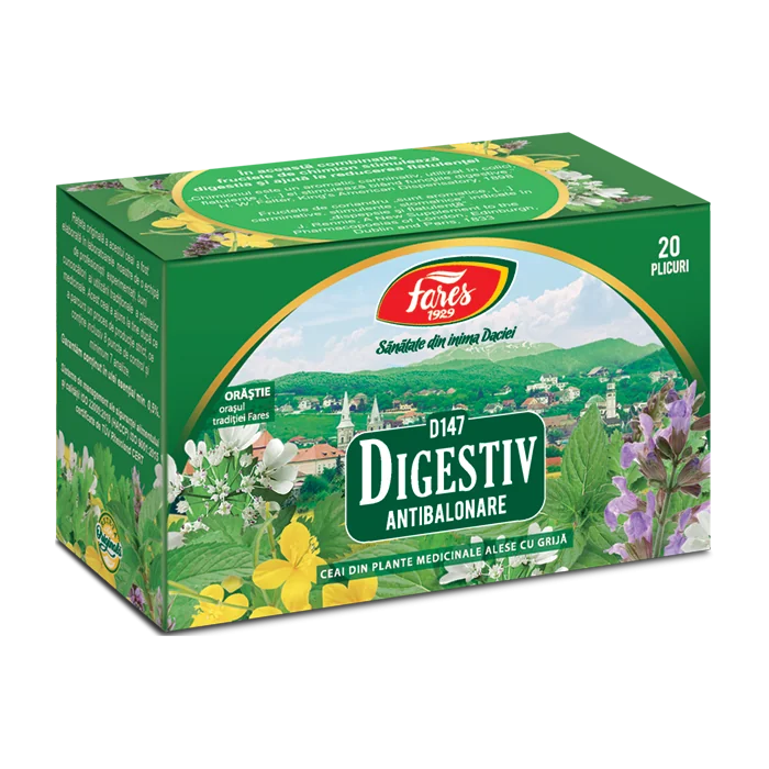 Ceai digestiv, 20 plicuri, Fares
