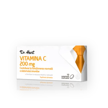 Dr.Hart Vitamina C 200mg, 20 comprimate masticabile 