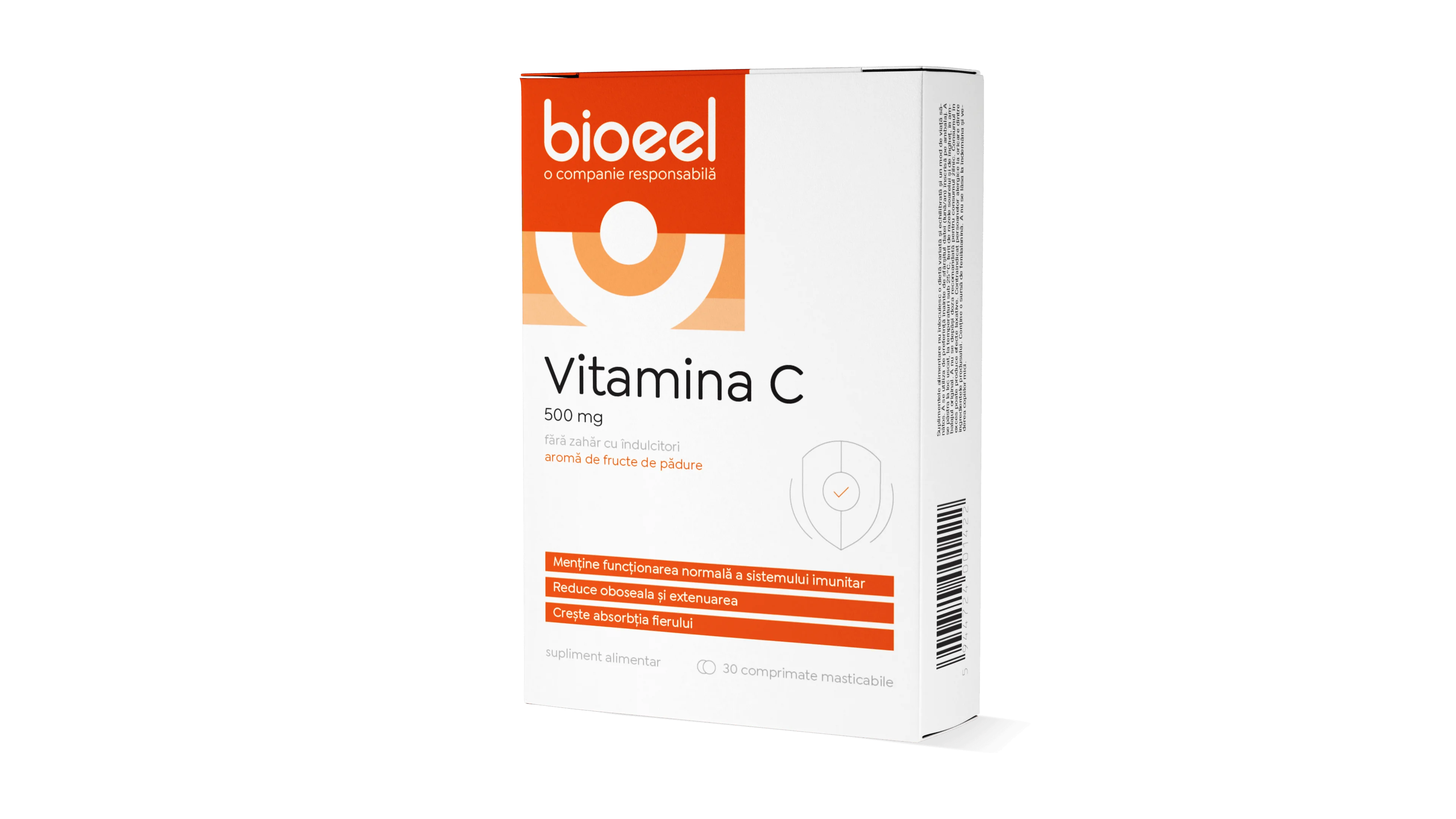 Vitamina C 500mg, 30 comprimate masticabile, Bioeel