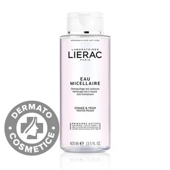 Apa micelara demachianta fata si ochi pentru toate tipurile de ten, 400ml, Lierac