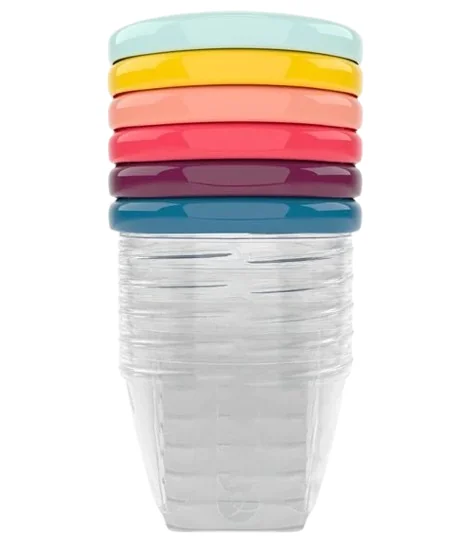 Set 6 recipiente pentru pastrarea hranei, 180ml, Babymoov