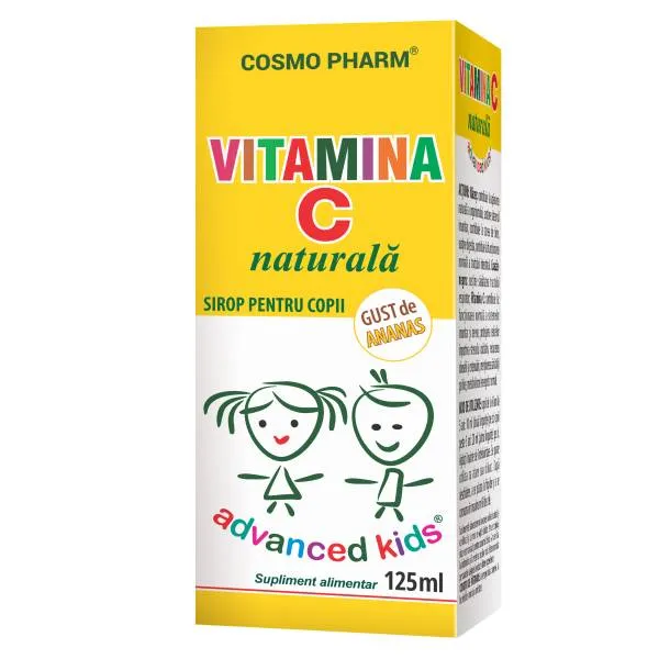 Sirop Vitamina C naturala pentru copii, 125ml, Cosmopharm