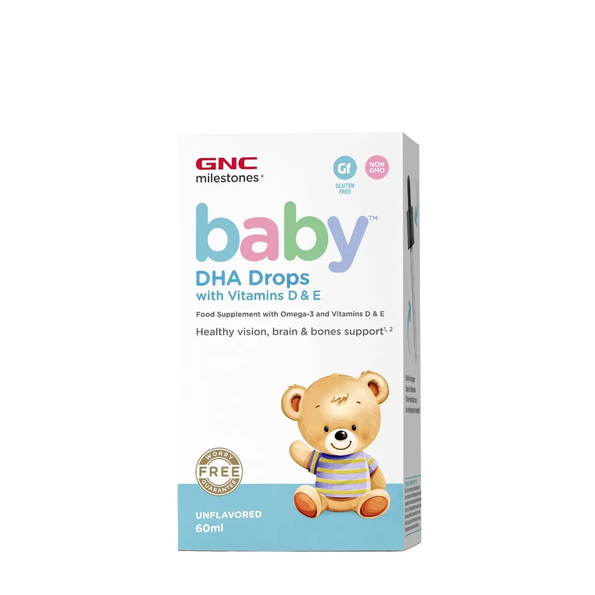 Baby DHA picaturi cu vitamina A, D si E 0-4+ ani, 60ml, GNC
