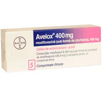 Avelox 400mg, 5 comprimate filmate, Bayer