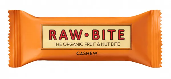 Baton vegan cu cacao si caju Cashew, 50g, Raw Bite