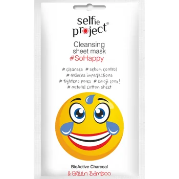 Masca curatare fata Emoji So Happy, 15ml, Selfie Project