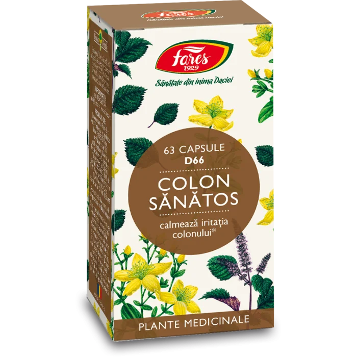 Colon sanatos D66, 63 capsule, Fares