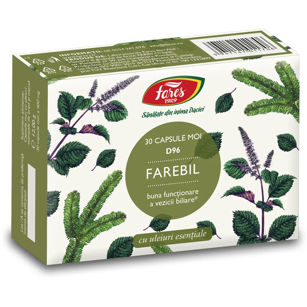 Farebil D96, 30 capsule, Fares