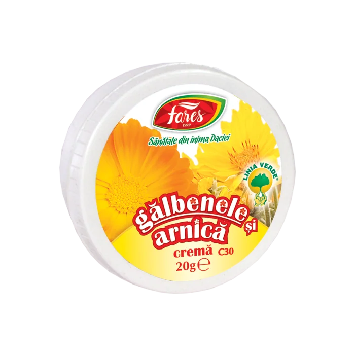 Crema de galbenele si arnica, 20g, Fares