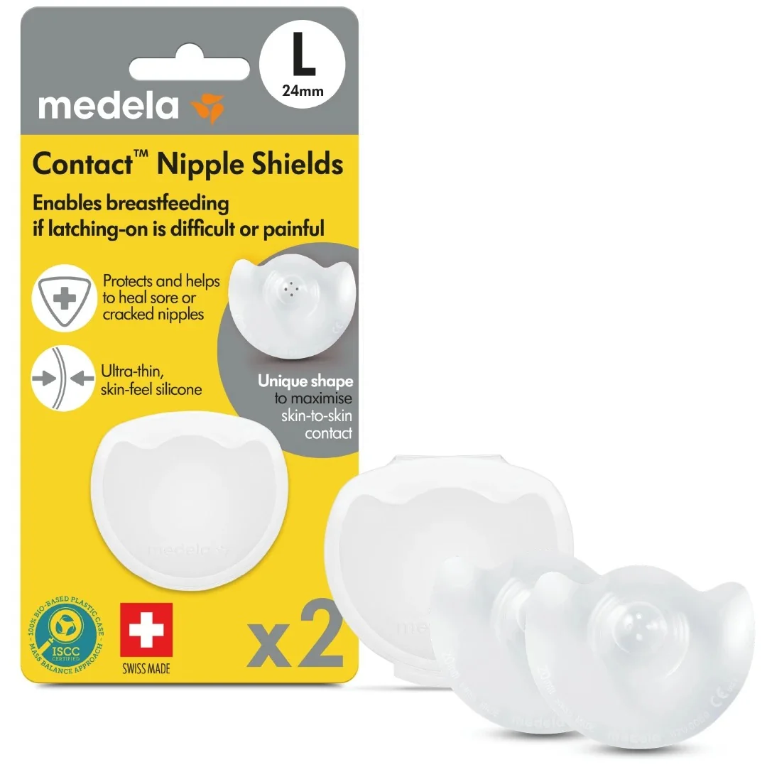 Protectii din silicon pentru mameloane marimea L, 2 bucati, Medela