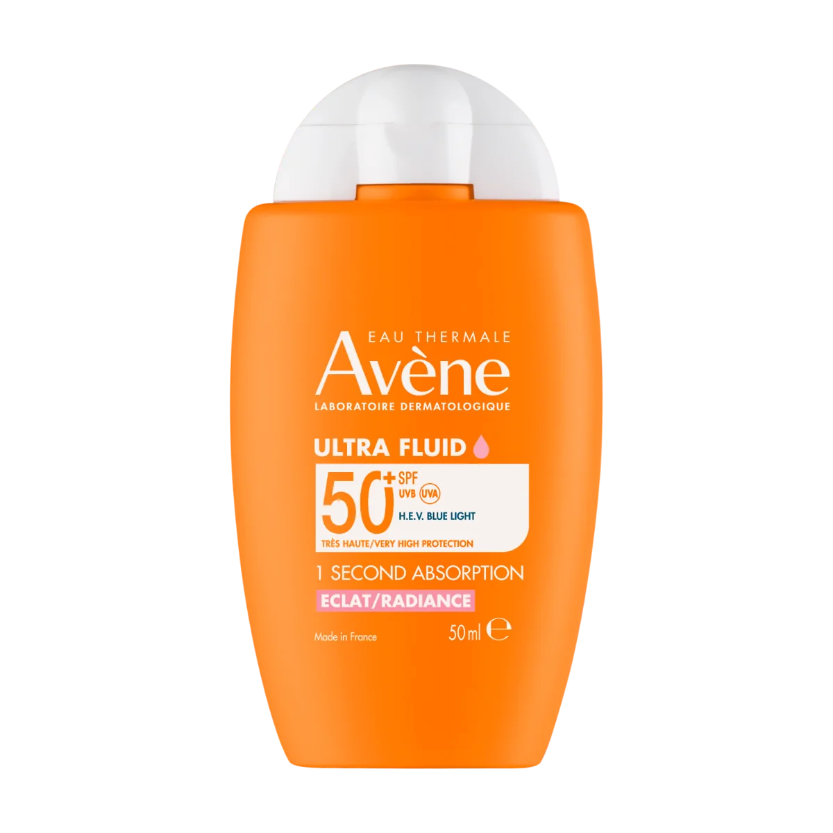 Ultra-Fluid cu protectie solara SPF 50+ Radiance, 50ml, Avene