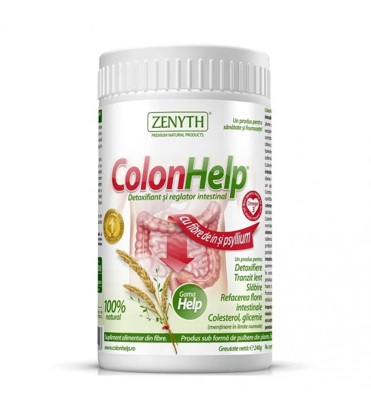 Colon Help detoxifiant si reglator intestinal, 240g, Zenyth