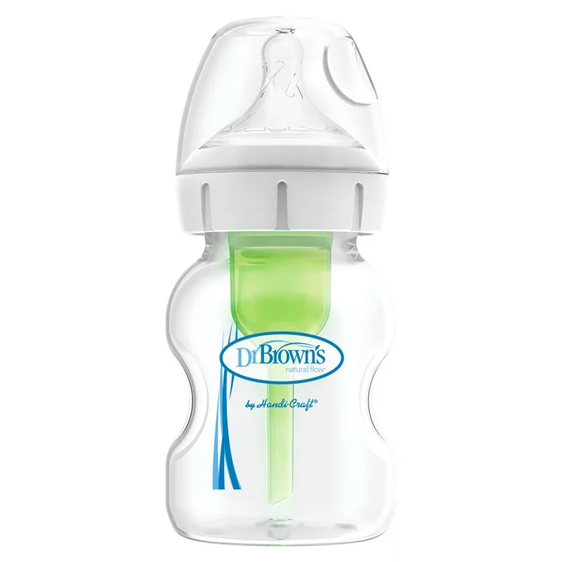 Biberon anti-colici cu gat larg Options+, 150ml, Dr. Brown's