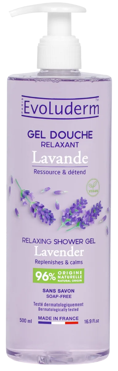 Gel de dus relaxant Lavande, 500ml, Evoluderm