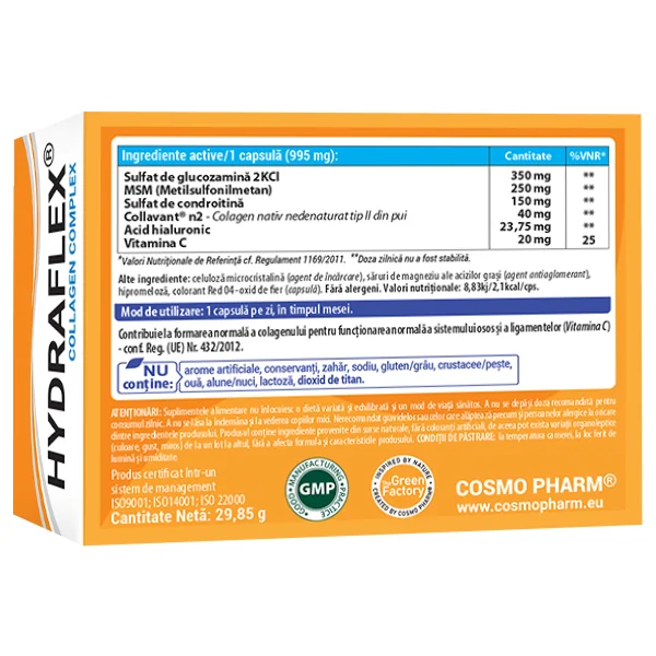 Hydraflex Colagen Complex, 30 capsule, Cosmopharm
