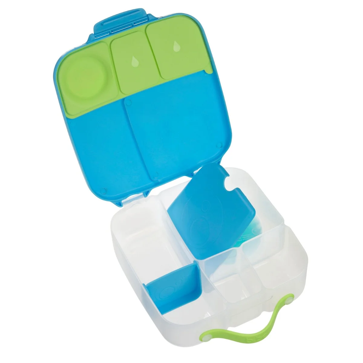 Caserola compartimentata maxi LunchBox Albastru/Verde, 1 bucata, Bbox