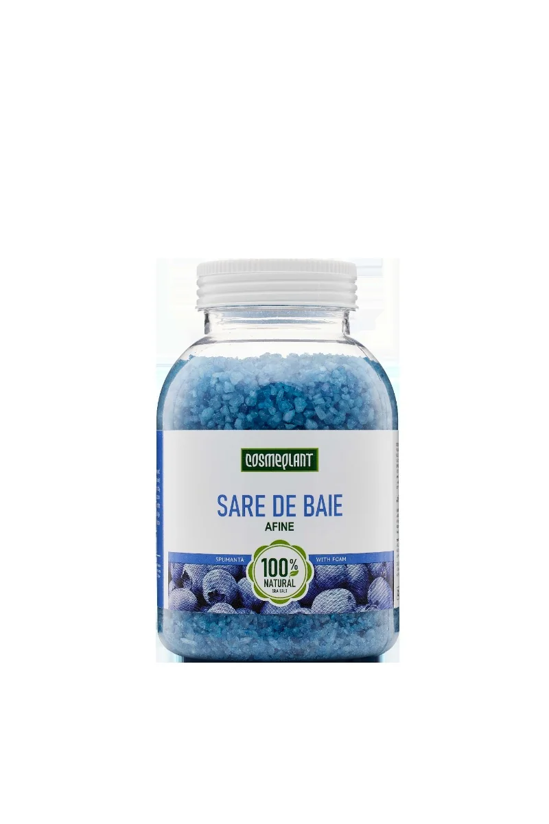 Sare de baie cu extract de afine, 1000g, Cosmeplant