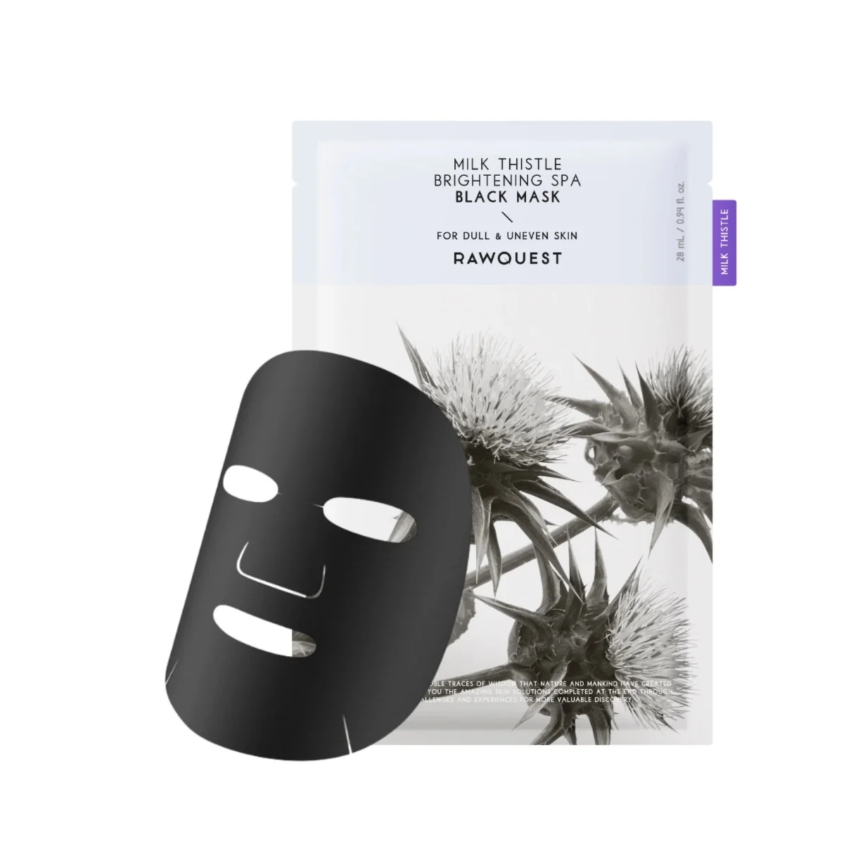 Masca de fata cu Armurariu pentru luminozitatea tenului cu ton neuniform, 28ml, RawQuest