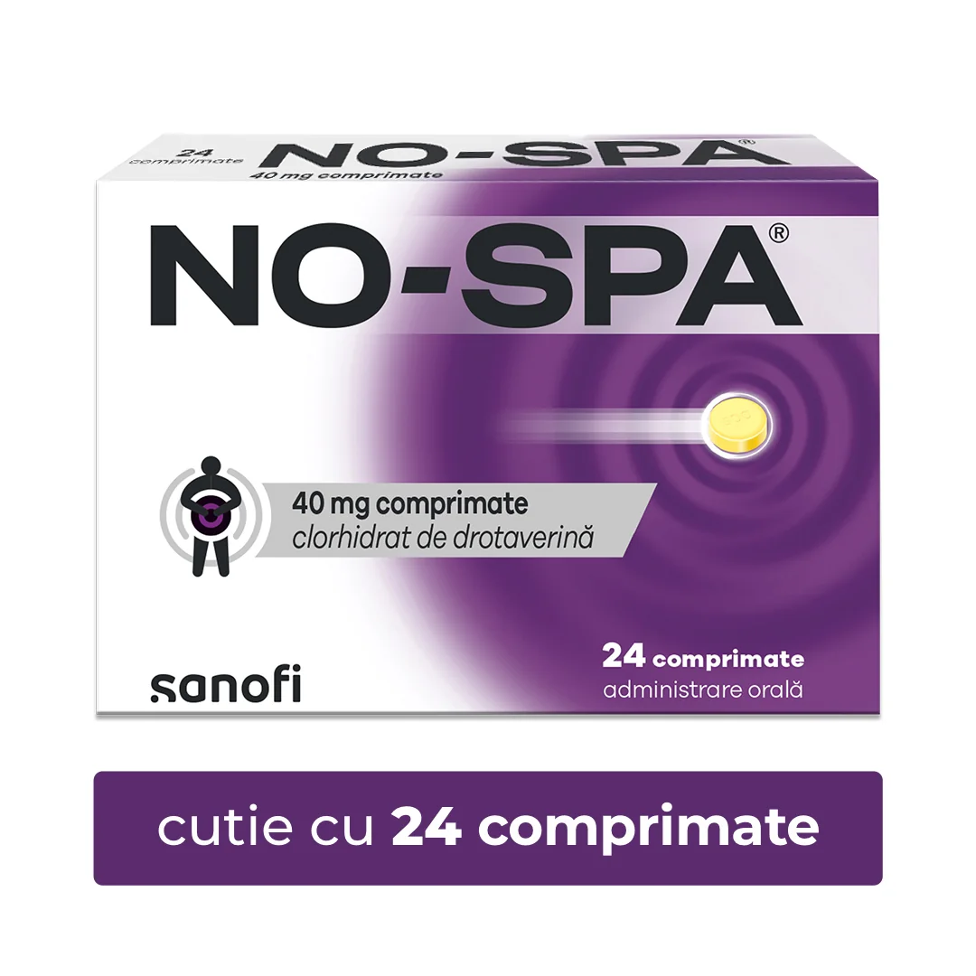 No-Spa 40 mg, 24 comprimate, Sanofi