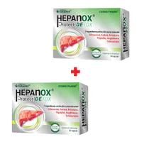 Pachet Hepanox Protect Detox 30 + 30 capsule, Cosmopharm