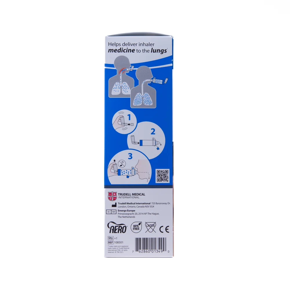 Camera de inhalare antistatica cu valva Aerochamber Plus Flow VU, 1 bucata, Trudell