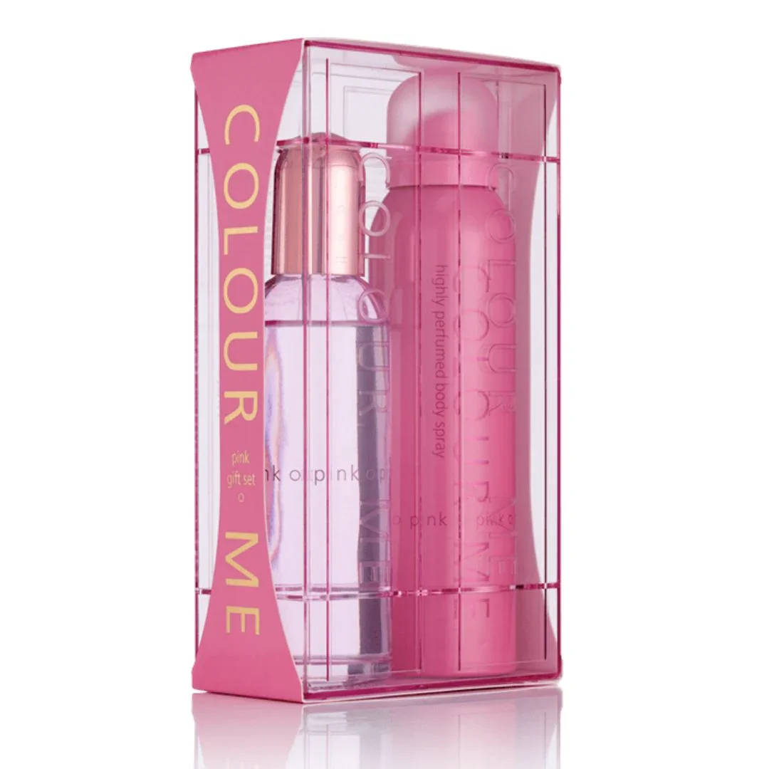 Set Apa de parfum de dama 100ml + Spray de corp Pink Colour Me 150ml, Milton-Lloyd Fragrances 